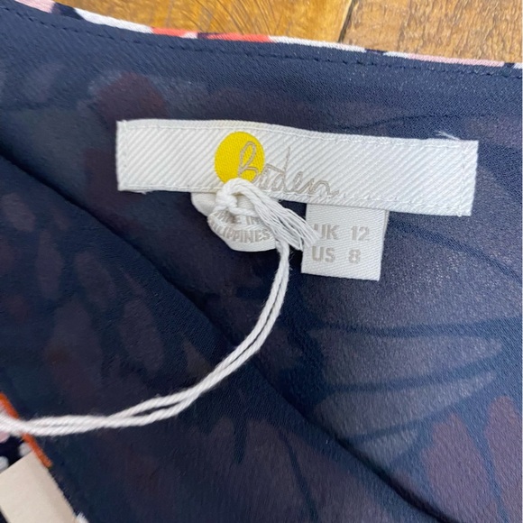 NWT Boden Crinkle Bias-cut Skirt Multi Petal Stamp Butterfly Wings R0196-MPT new - Picture 10 of 13